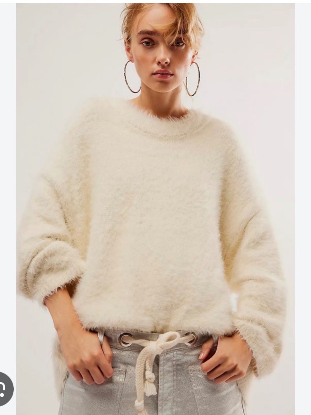 Free People Harrison Bunny Crew Sweater